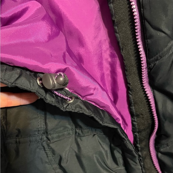 CABELA's Black/Purple 650 Fill Goose Down Puffer Vest Women’s 2XL EUC - Picture 10 of 11